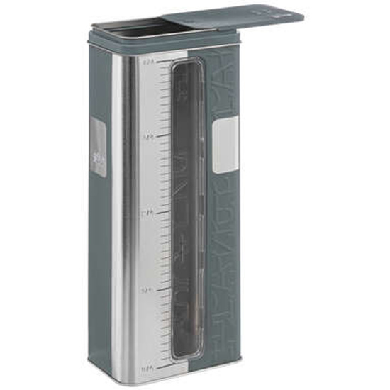 2x caja de almacenamiento color verde con medidor  para verter: caja 1kg + caja 3kg