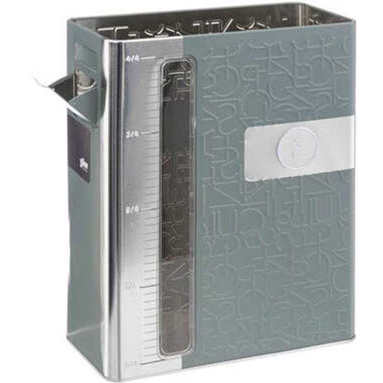 2x caja de almacenamiento color verde con medidor  para verter: caja 1kg + caja 3kg