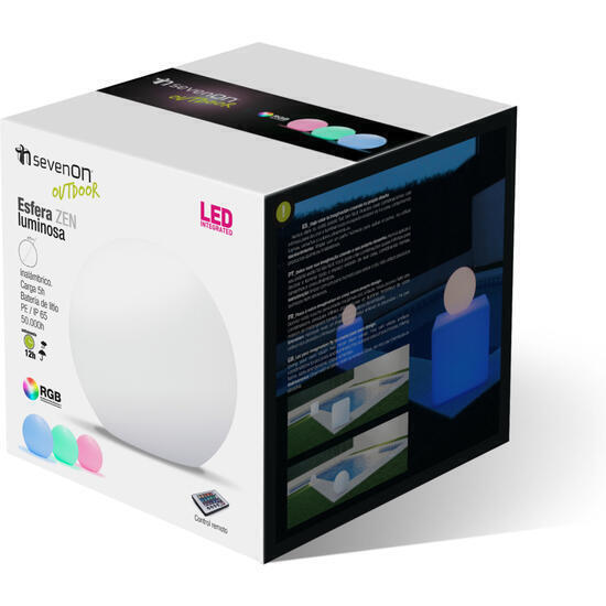 Bola decoracion jardin diametro 25cm rgb 16