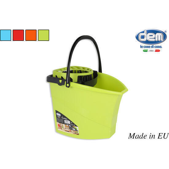Cubo oval 16l c/escurridor - colores surtidos