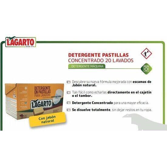 Detergente pastillas concentrado 20 dosis