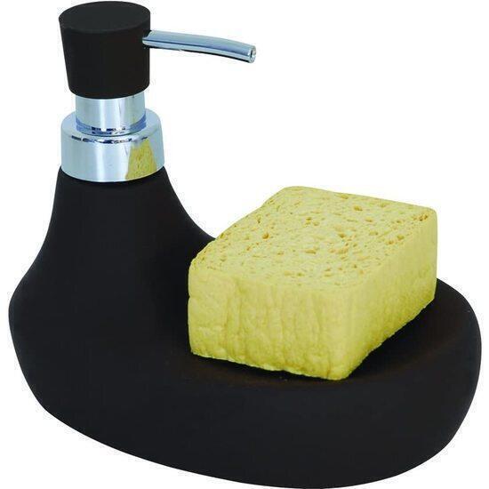 Distribuidor de jabon/porta esponja chocolate marbella