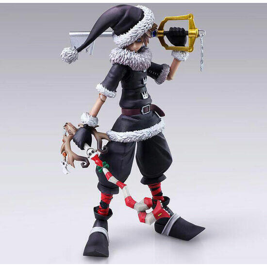 Figura sora christmas town ver. kingdom hearts ii bring arts disney 15cm