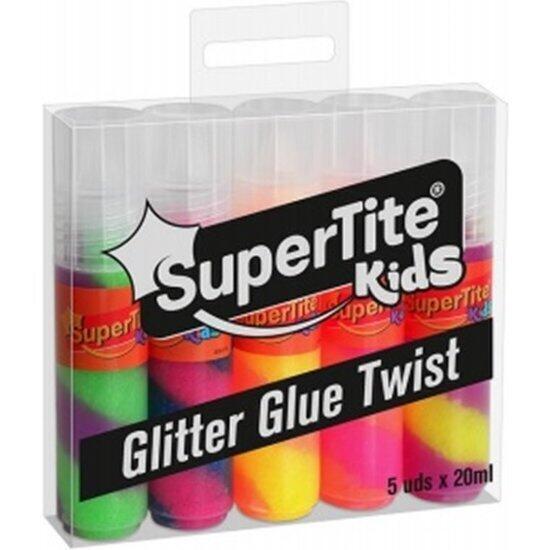 Glitter glue twist 5udsx20ml