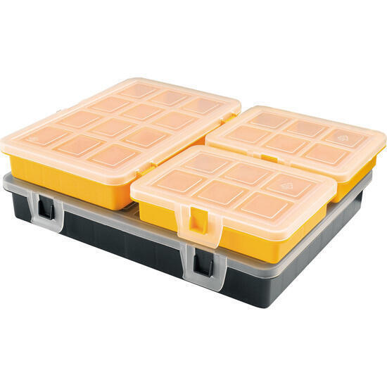 Kit de 4 organizadores mixtos con compartimentos en el interior