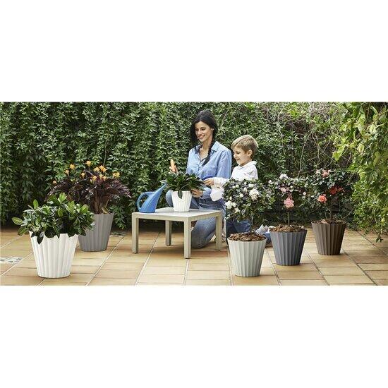 Maceta doric - bronce - ø18x16cm