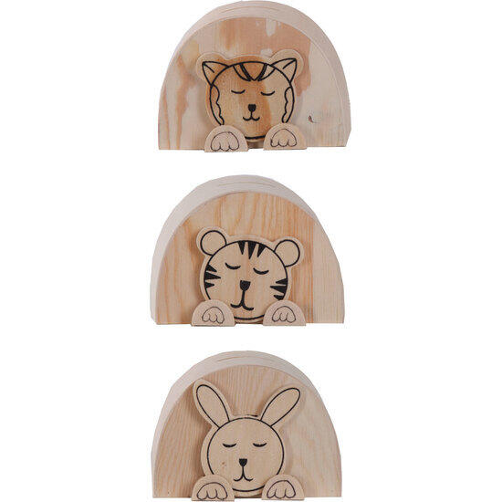 Manualidades mini hucha infantil semi redonda