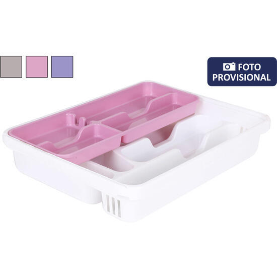 Organizador cubiertos doble 31x39,5cm lacis - colores surtidos