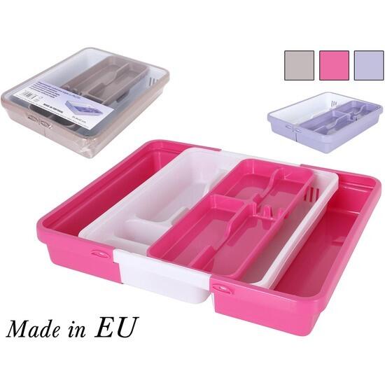 Organizador cubiertos triple 31,7x41,8cm lacis - colores surtidos