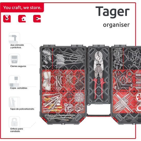 Organizador multifuncional kistenberg tager