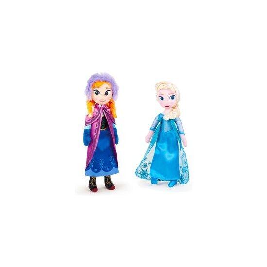 Pack de 2 peluches frozen - elsa + anna
