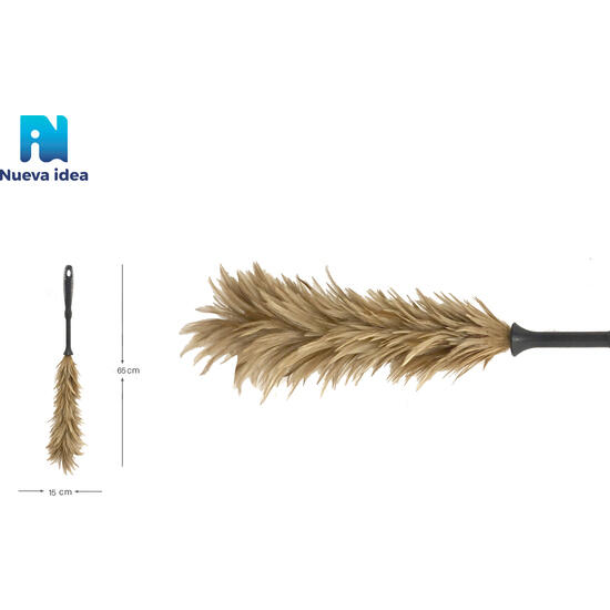 Plumero en color marron 15 x 65 cm