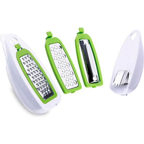 Renberg magic grater rallador de 4 piezas intercambiables