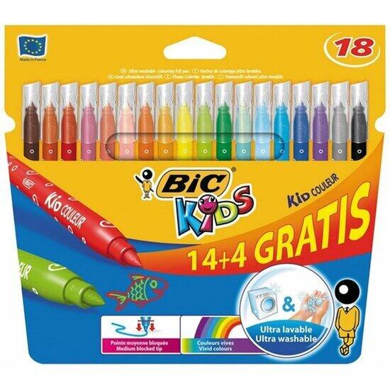 Rotuladores bic kids 14+4 gratis