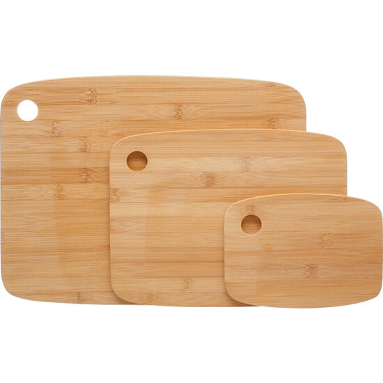 Set de 3 tablas de bambú