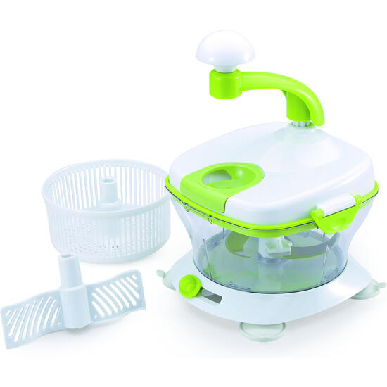 Set multifunción para cocinar blanco y verde 19,1x19,6x26,2 cm
