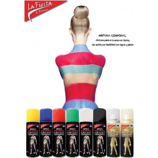 Spray pintura corporal - body painting color - rojo