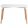 Mesa madera blanca/madera 74*120*80cm thinia home