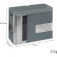 2x caja de almacenamiento color verde con medidor  para verter: caja 1kg + caja 2kg