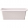 Jardinera respana con soporte de plastico en color blanco 78,6 (largo) x 18,4 (ancho) x 14