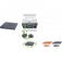 Plataforma movil para macetas prosperplast de plastico cuadrada con 4 ruedas 29,2 x 29,2 x