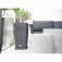 Plataforma movil para macetas prosperplast de plastico cuadrada con 4 ruedas 29,2 x 29,2 x