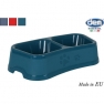 Comedero doble mediano 33x18x7.5cm pet
