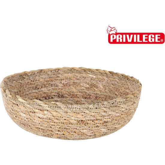 Bol mimbre 20x7cm privilege