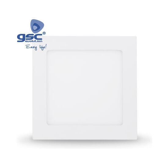 Downlight empotrable led cuadrado 18w - blanco 6000k